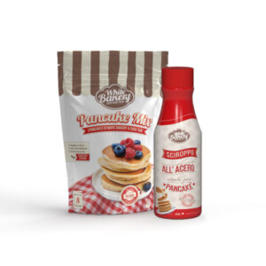 pancake mix + sciroppo all'acero